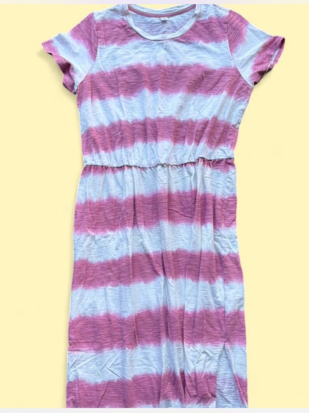 ✨ Old Navy pink & white striped dress Size XL✨